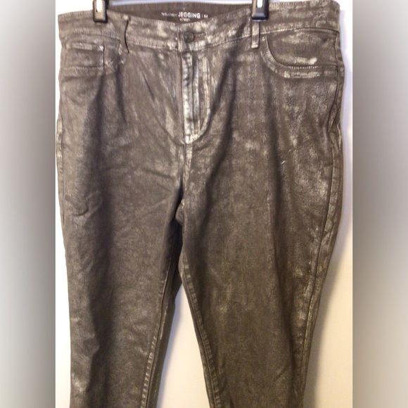 Chico's Metallic Skinny Jeans Size 16 - Picture 4 of 8